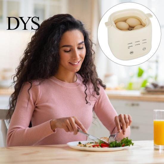 Compact Egg Boiler Electric Touch Screen Design Timer Auto Shut-off Sound Cooker Reminder Food Grade Portable 6-in-1 Smart Yogurt Maker Automatic