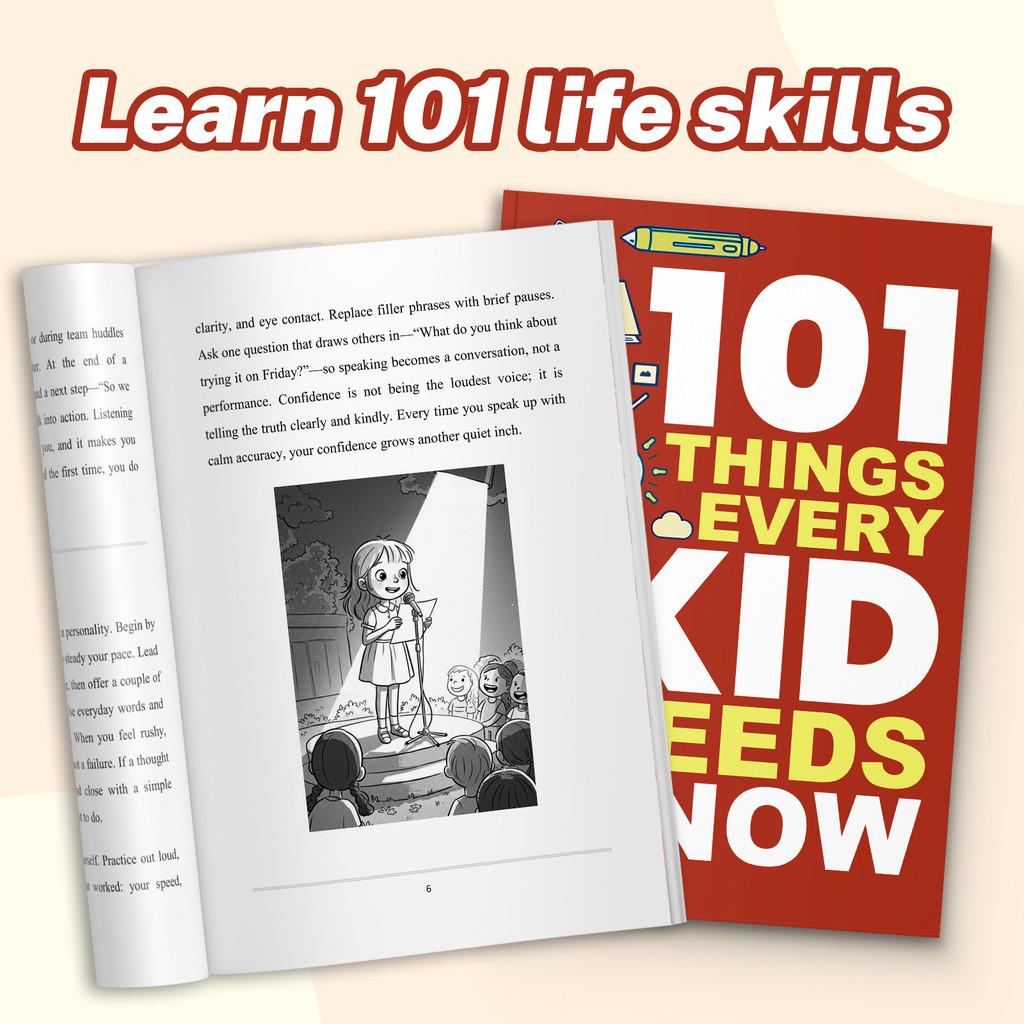 101 Things Every Kid Needs to Know—Essential Life Skills Book for Children|Learn Independence, Confidence,and Smart Habits