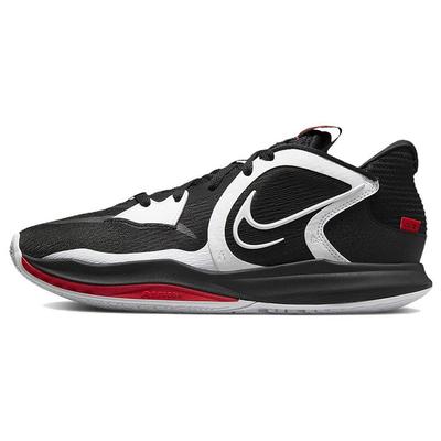 Кроссовки унисекс Kyrie Low 5 EP Bred черно-белые чили-красные DJ6014-001