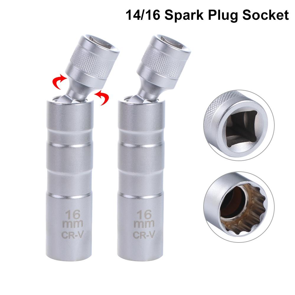 Wrench Flexible Magnetic Spark Plug Sleeve Spark Plug Wrench Socket Wrench Spark Plug Socket