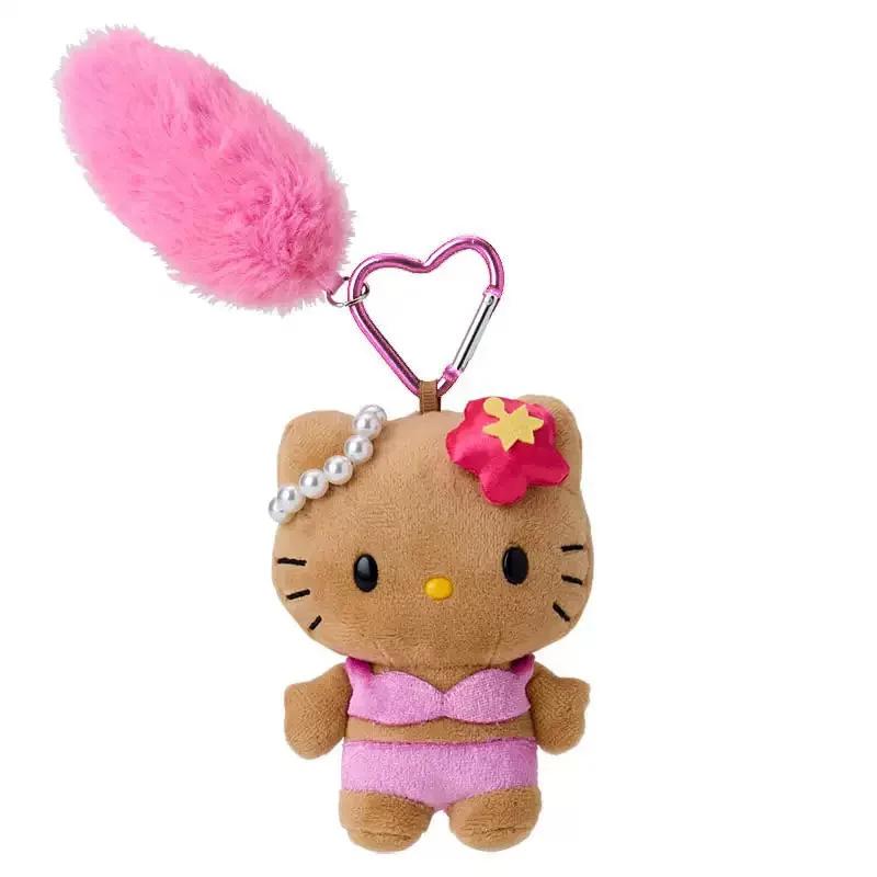 Kawaii Sanrio Long Legs Kitty cat black skin Plush Keychain Pendant Cute Cartoon Hello Kitty 16CM Doll Toy Backpack Pendant Gift