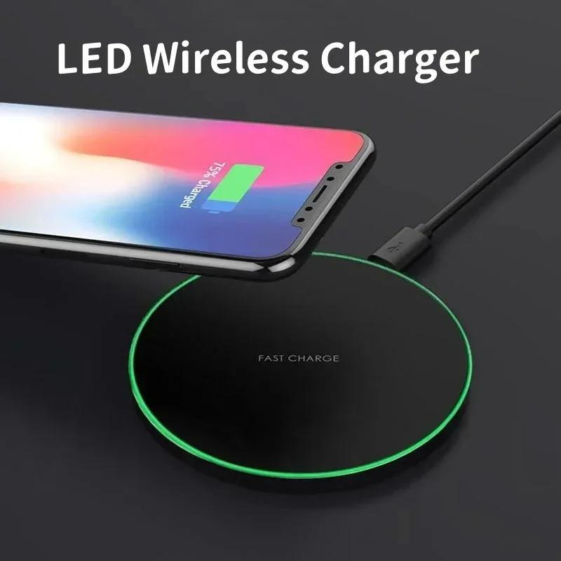 30W Wireless Fast Charger Pad Stand for iPhone 16 15 14 13 12 11 X XR Samsung S22 S21 Xiaomi Phone Quick Chargers Dock Station