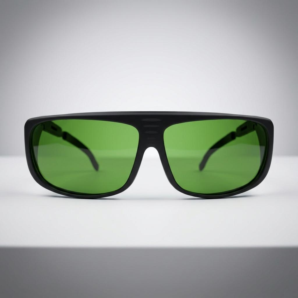 750-850nm OD6+ 850-1100nm OD8+ IR Laser Safety Glasses with Silicone Frame for Eye Protection
