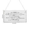 Wedding Wooden Hanging Sign Memorial Plaque Board Ornament Gift for Bride Groom