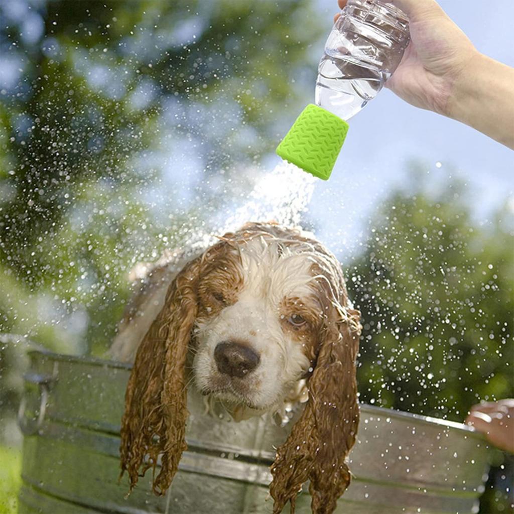 Портативный уличный душ для собак, насадка для бутылок, уличный распылитель воды, подходит для большинства пластиковых бутылок или бутылок объемом от 16 унций до 2 л