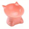 Pet Bowl Large Capacity Cats Bowls Oblique Mouth Cute Cartoon Cat Shape Cat Dog Food Dispenser Pet Feeder Pets Supplies