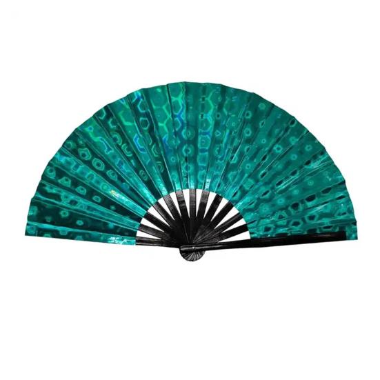 Портативный складной вентилятор, голографический ручной летний охлаждающий вентилятор, украшение, реквизит для танцевальных представлений, аксессуары для костюмов для вечеринок