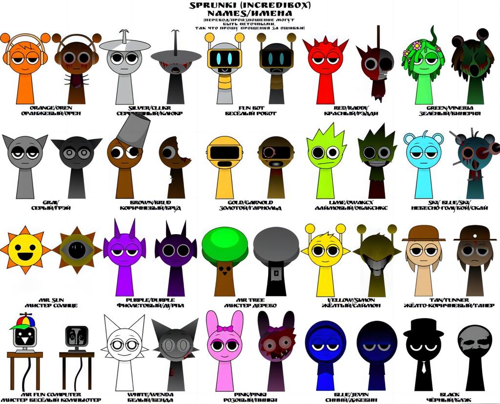 Sprunki Plush Toy 25CM Sprunki Stuffed Animal Doll Horror Game Plush Soft Stuffed Animal Pillow Figure Doll Christmas Birthday Gift for Adults Kids