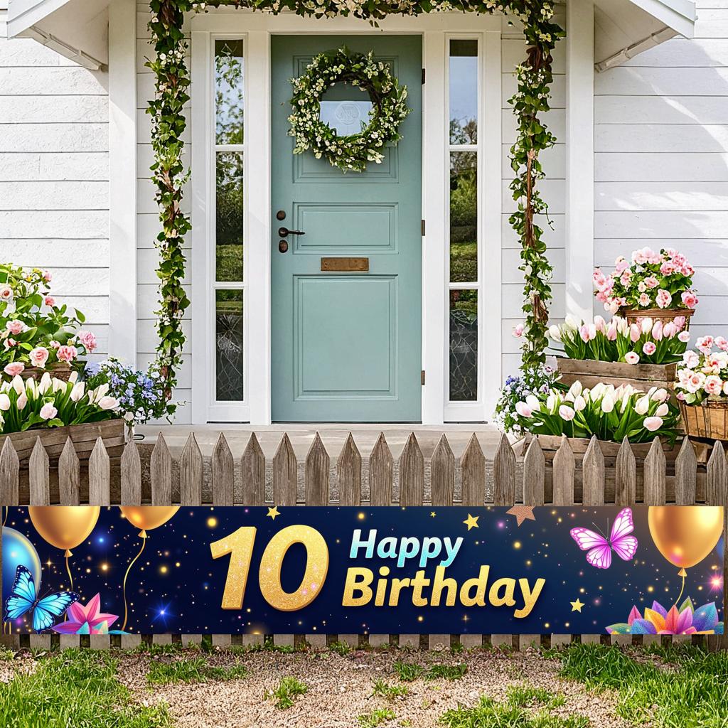 Яркий Баннер для Праздничного Фона, Баннер для Вечеринки, Баннер на День Рождения, Для Праздника, Семейного Сбора, В Помещении