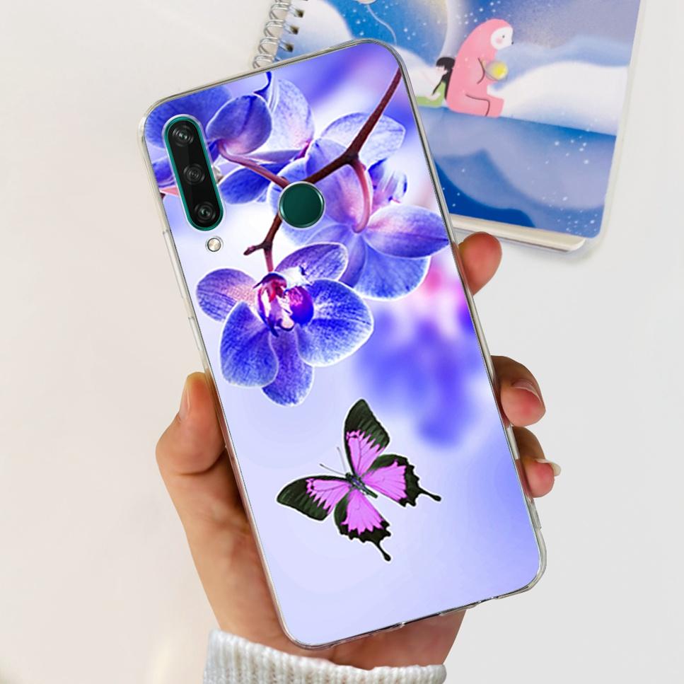 New Case For Huawei Y6p MED-LX9 Luxury Flower Love TPU Soft Silicone Back Cover For Huawei Y6p Y6P 2020 Bumper Phone Case Funda