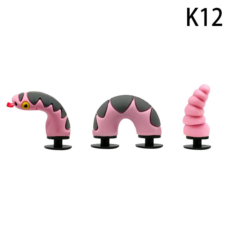 1 комплект поддельных мультяшных китайских драконов из ПВХ с отверстиями для обуви, сделай сам, забавные аксессуары для обуви, украшения в виде крокодиловой змеи, пряжка, подарок