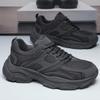 Мода 2024 Лето Мужские Кроссовки Модные Шнуровка Толстая Подошва Мужские Повседневные Спортивные Сетчатые Прогулки Дышащие Удобные Кроссовки Мужские