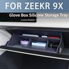 FOR ZEEKR 9X Front Passenger Glove Box Silicone Storage Box Interior Dustproof, Scratch Resistant and Wear-resistant Pad D2