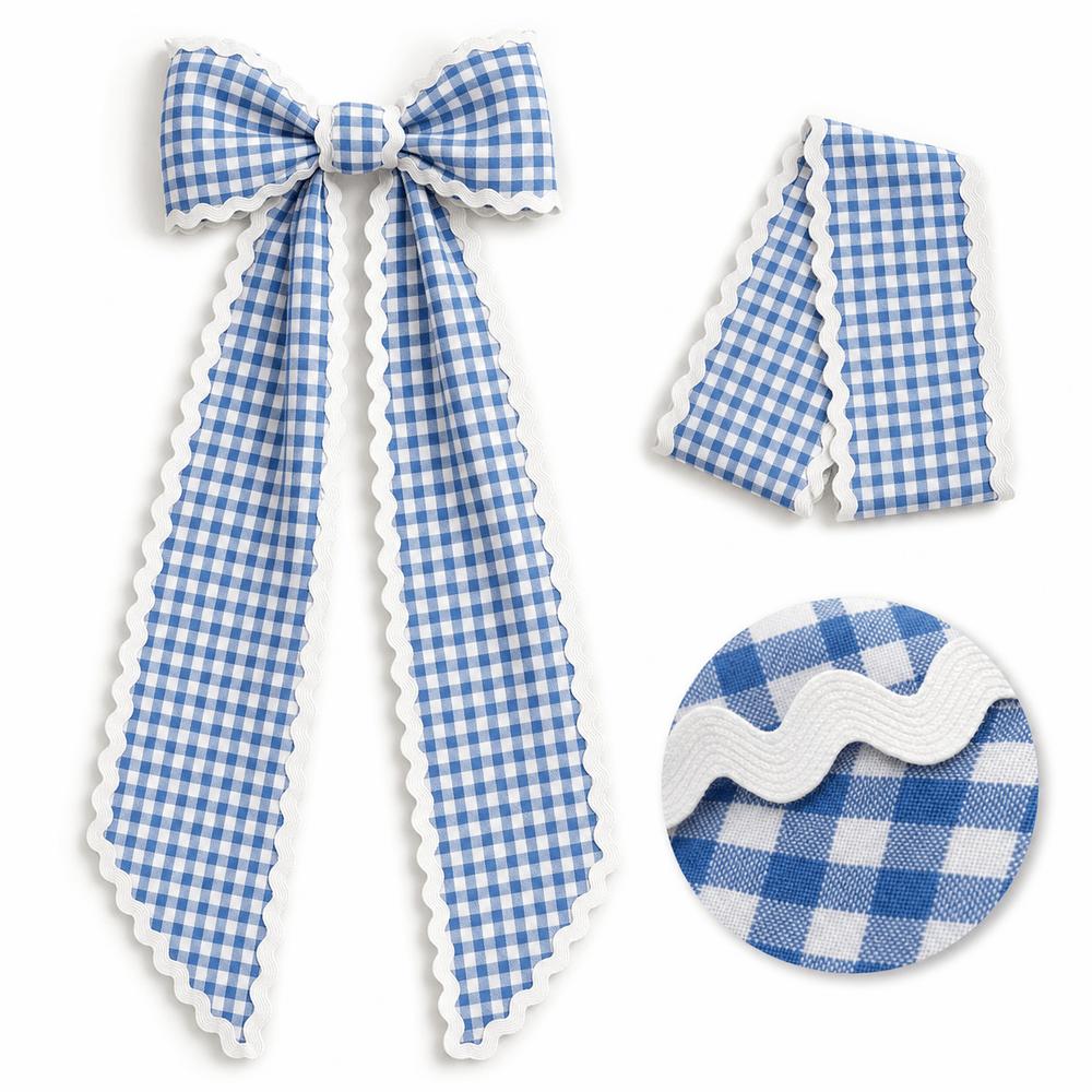 Cloth Wreath Sashes Wave Trim Scalloped Wreath Sash Versatile Garland Ribbon Door Decor Bow