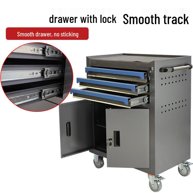 Mobile Heavy-Duty Tool Cabinet with Drawers for Auto Repair and Workshop Use