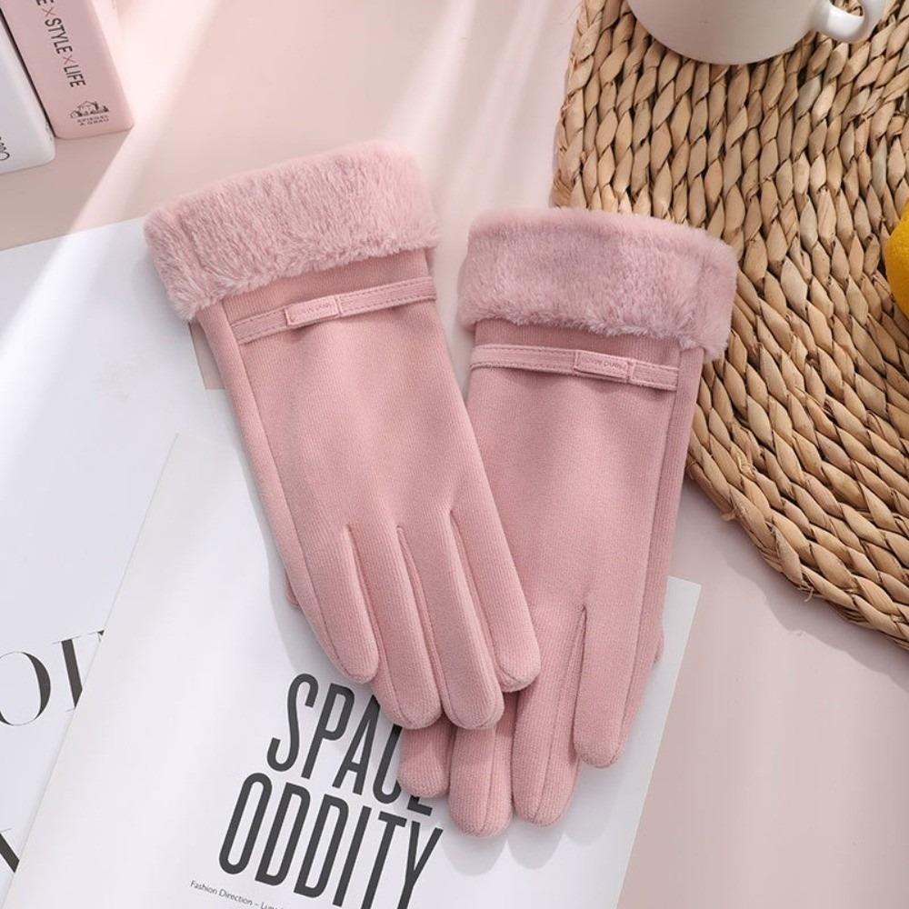 Warm Winter Gloves Plush Skiing Gloves New Touch Screen Gloves  Women
