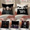 Моя наволочка C-Chemical Romance Наволочка против пылевых клещей Невидимая молния Шелковистый короткий плюш Чехол для диванной подушки