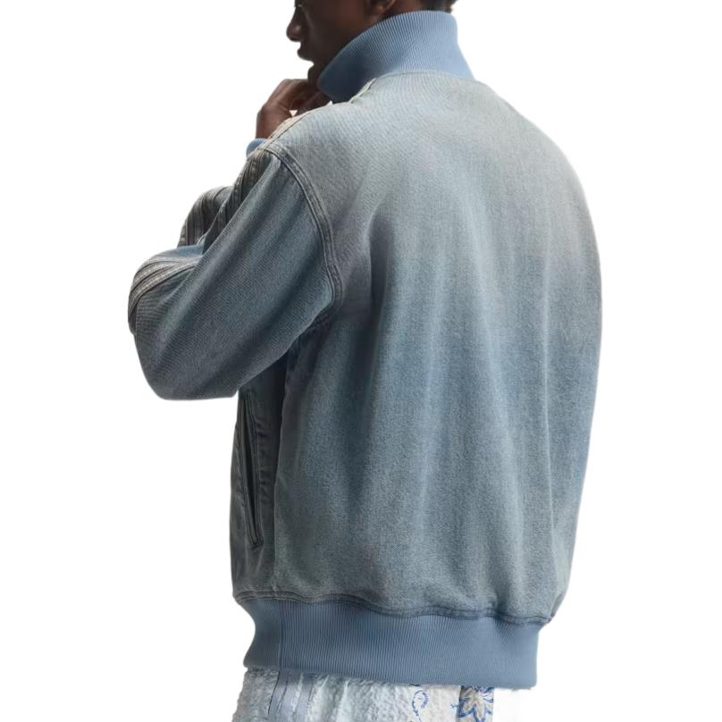 adidas Оригинальная джинсовая куртка Originals Firebird на молнии с принтом Three Stripe для мужчин куртки KS4970
