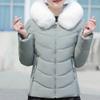 Fashion Winter Short Coats Female Parkas Hooded Faux Fur Collar Lady Jackets Thick Warm Outerwears