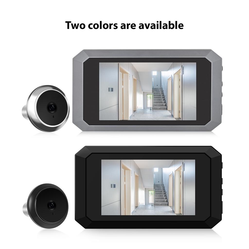 3,97-дюймовая камера-глазок для двери квартиры, 2-мегапиксельный ЖК-цифровой глазок, цвет 120 градусов