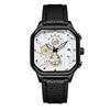 New Handsome Square Large Dial Temperament Low Profile Men's Belt Watch Personalized Design Quartz Watch