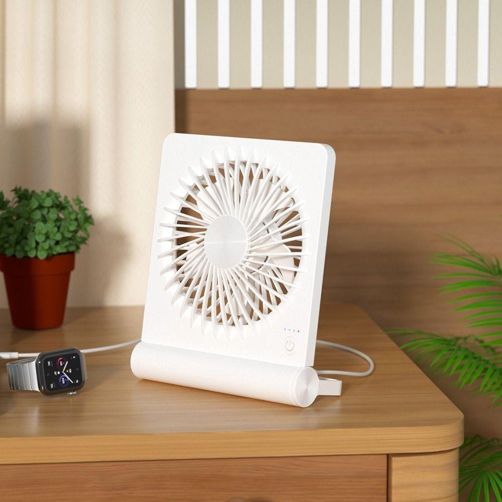 Folding Desk Fan Lightweight Ultra-thin Mini Fan Table Fan Small USB Fan Outdoor