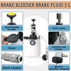 3L Liquid Brake Bleed Kit with 1L Refill Bottle & Cylinder Adapter, Vacuum Pump Bleed Pressure 10-30 PSI for Car Clutch Pneumatic A B S Systems