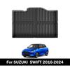 Для Suzuki SWIFT 2016-2025 автомобильные коврики в багажник, накладка на багажник TPE 3D, комплект всепогодных водонепроницаемых ковриков для автомобилей с правым рулем