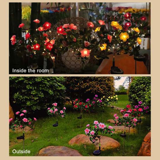 Светодиодный солнечный фонарь в форме цветка IP65 Водонепроницаемый Автоматическое включение/выключение Простая установка