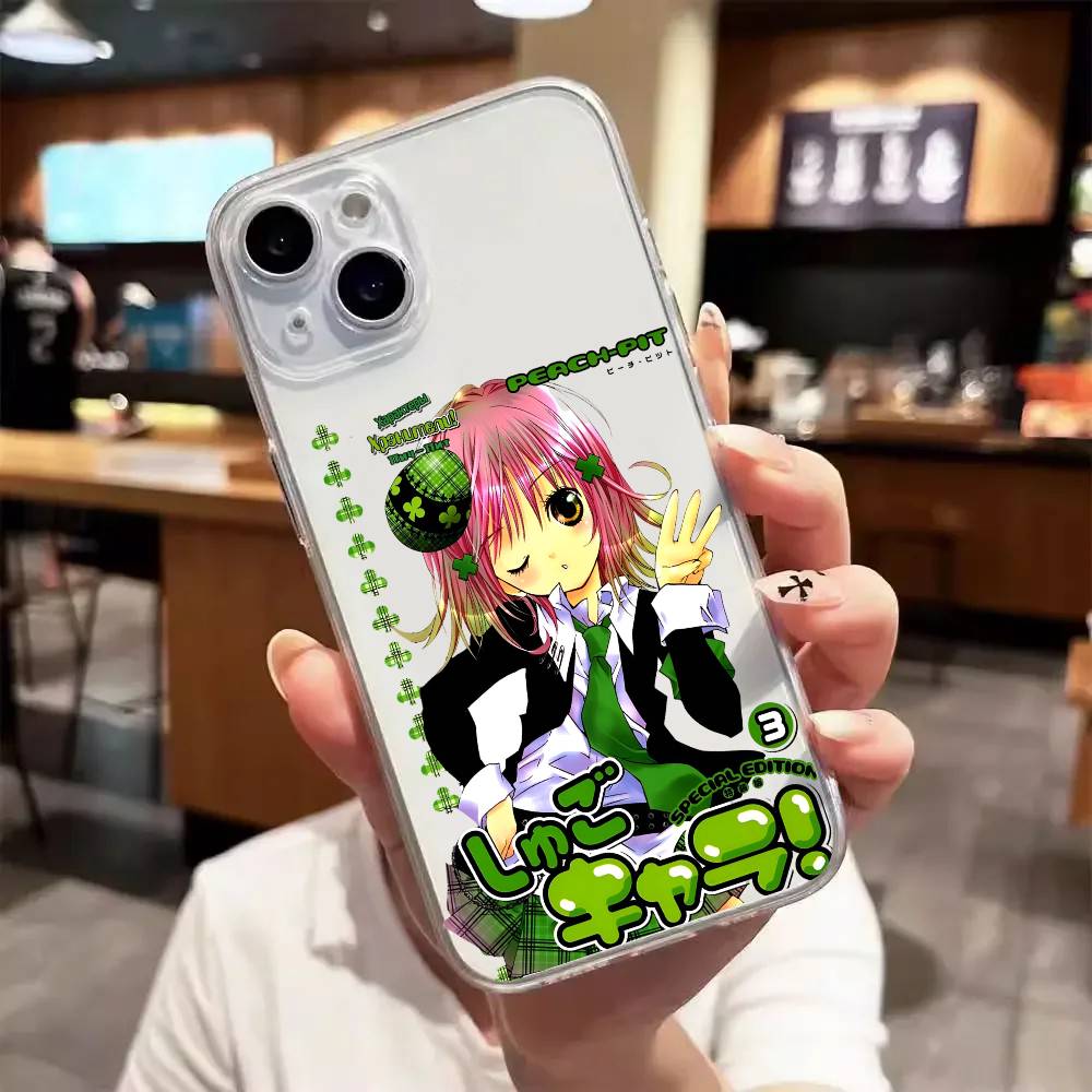 Аниме s-Shugo c-Chara Роскосный прозрачный чехол для телефона для iPhone 17 16 15 Pro Max 14 13 12 11