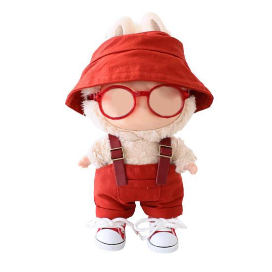 Комплект одежды для куклы 15/17 см La Bubu Комбинезон Очки Шляпы и Обувь Комплект Стильные Аксессуары для Кукольного Гардероба