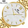 BEE SISTER BS Ladies Wrist Watches Gold Watch Women Watches Stainless Steel Silver Clock Women Quartz Watches