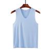 Men's Slim Fit Seamless Ice Silk Tank Top - Sleeveless, Breathable, Racerback, Summer Sports Fitness