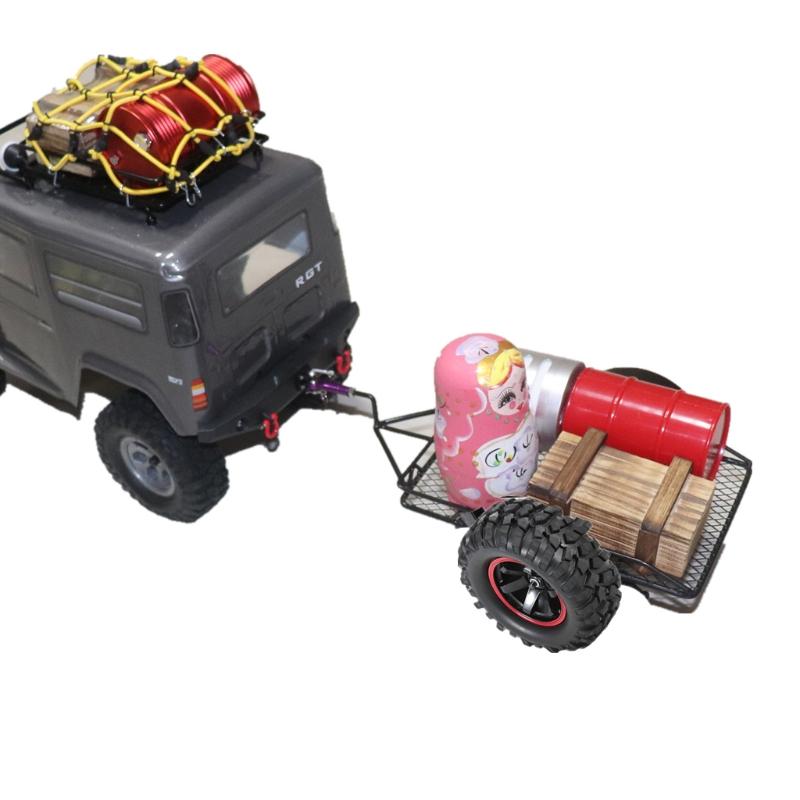 Model Car Metal Mobile Trailer for Car Toy Upgrade Accessories for 1/10 Model Car