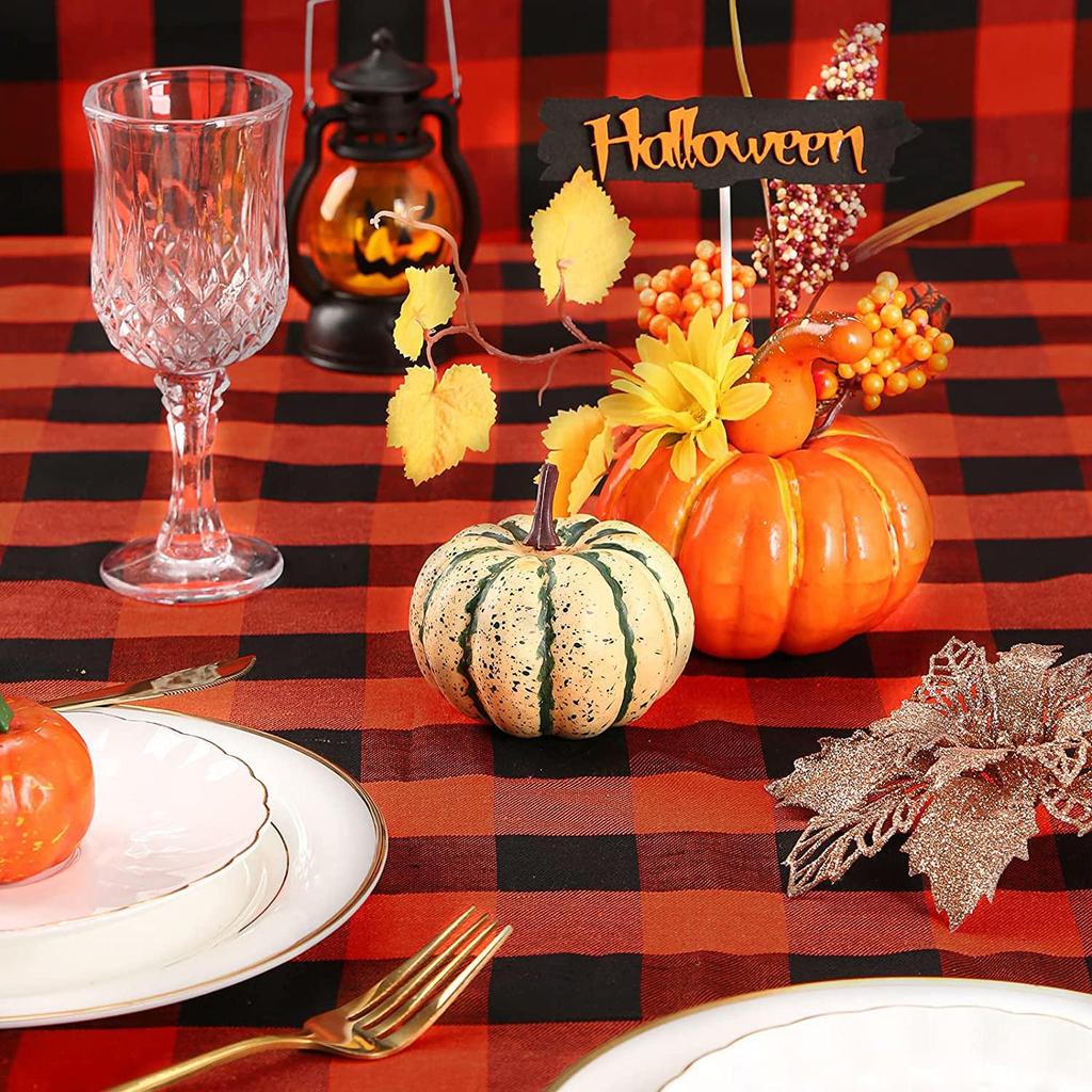 Красная и Зеленая Клетчатая Матовая Полиэстер Хлопковая Ткань для Рождества - Рубашка, Платье, Скатерть