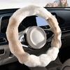 Non-slip Car Steering Wheel Cover Plush Winter Teering Wheel Cover Steer Wheel Protector  Winter