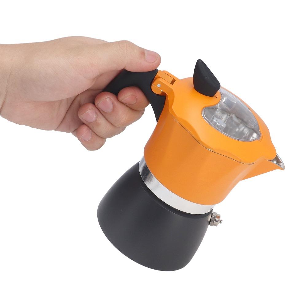 Double Color Coffee Maker Aluminum Moka Coffee Maker Stovetop Espresso Maker  Espresso Brewing