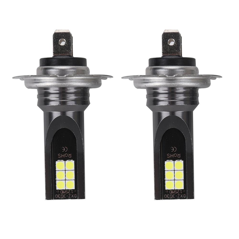 2шт 100W H7 Автомобильные светодиодные противотуманные фары Комплект лампочек для фар 6000k HID Декодер Противотуманные фары