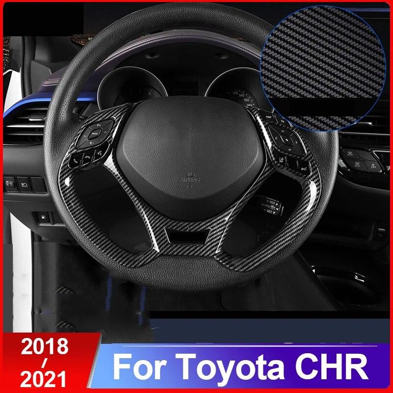 ABS Car Styling Steering Wheel Sequins Sticker Trim Cover For Toyota C-HR CHR C HR 2016 2017 2018 Accessories