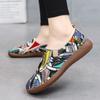 Модные принты, цветные мокасины, женская обувь на плоской подошве, роскошная элегантная женская дизайнерская обувь, брендовые женские туфли без застежек, летняя обувь