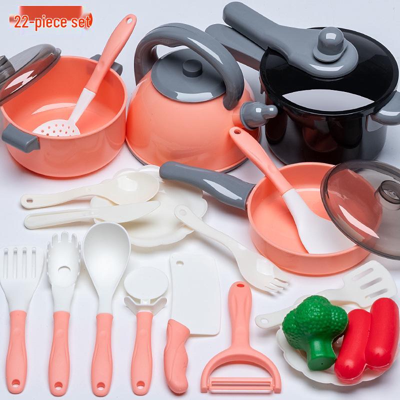 Детский игровой кухонный набор: Индукционная плита и посуда для мальчиков и девочек 2-3 лет - Игрушки для ролевой игры в готовку и жарку