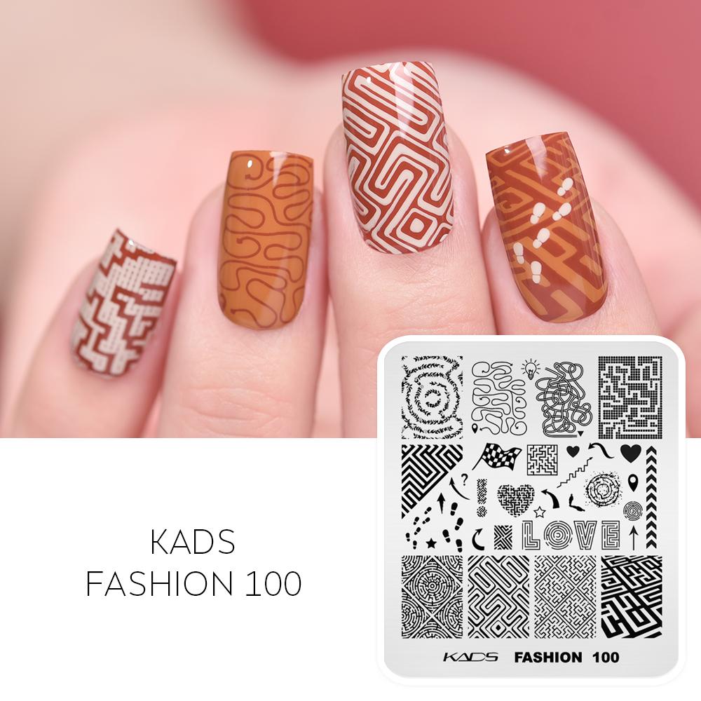 kads Chinese Stamping Nail Stamp Plate Tree Peony Butterfly Design Nail Art Printing Gel Polish 7*8cm Image Templates Plate