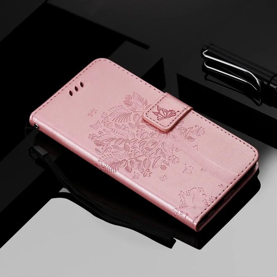 Кошелек с тиснением "Дерево" Чехол-книжка из кожи для Samsung Galaxy A07 A15 A16 A17 A35 A36 A55 A56 S25 Edge S24 S23 S22 S21 Ultra S20 FE