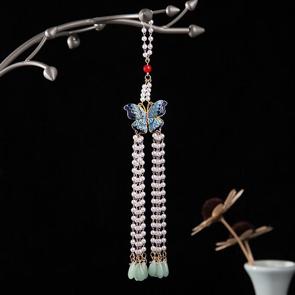 Бабочка Жемчуг Модные Украшения Китайский Стиль Брошь Женщины Ханьфу Орнамент Чеонгсам Аксессуар