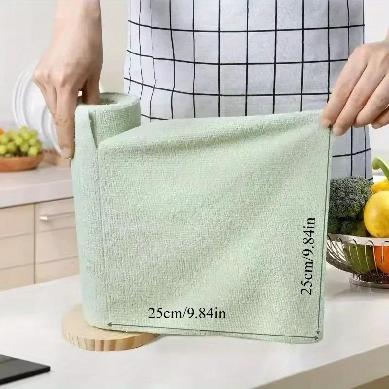 20 шт. Салфетки для посуды из микрофибры, двусторонние кухонные тряпки, многоразовые, универсальные, впитывающие, для посуды, столовых приборов, дома