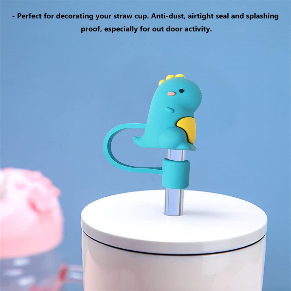 Pcs Straw Tips Cover Straw Covers Cap For Reusable Straws Straw Protector