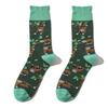 1 Pair Unisex Socks Cartoon Cute Sloth Print Breathable Middle Tube Socks Suit In All Seasons For Daily