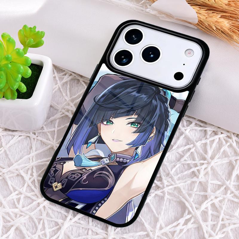 Чехол для телефона Genshin Impact Yelan для iPhone 17 Air 16 15 11 12 14 13 Pro Max Ударопрочный чехол