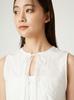 FRAY Cutwork Sleeveless Blouse FWFB252112 Free Size I.D. Women's White,