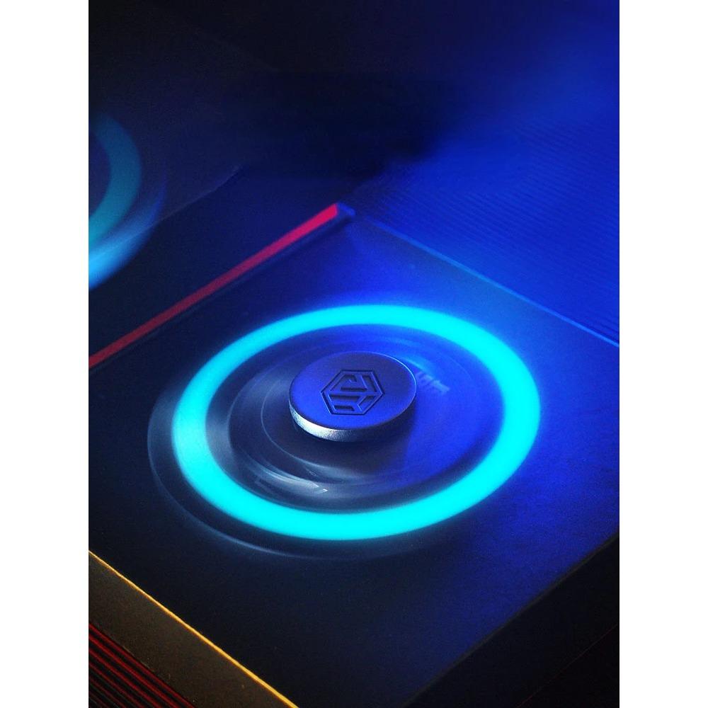 Fingertip Gyro Luminous Metal Alloy Smart Fidget Spinner Desk Hand Stress Relief Toys for Adults